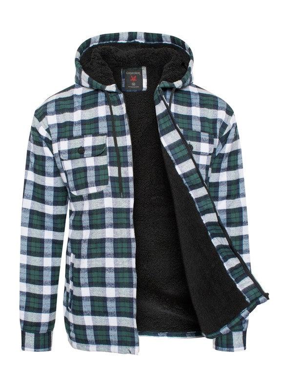 Men's Flannel Sherpa Lining Jacket