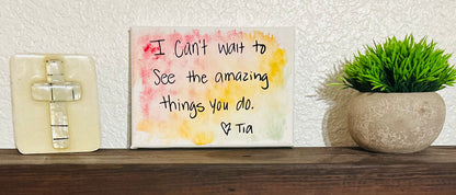 Custom, Handwriting Memory Canvas Signs