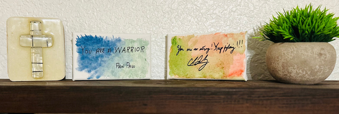 Custom, Handwriting Memory Canvas Signs