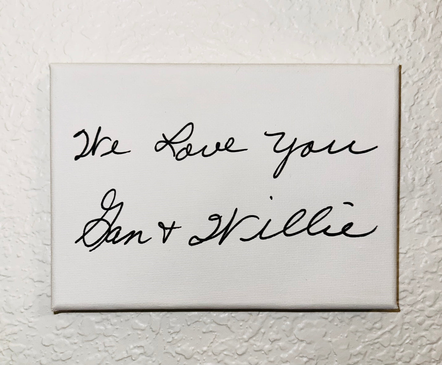 Custom, Handwriting Memory Canvas Signs