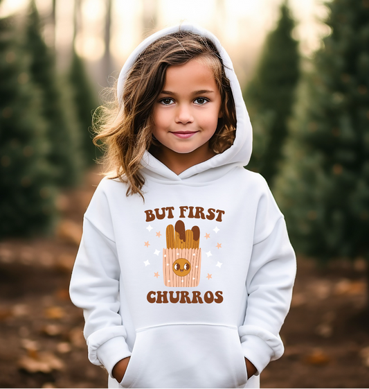 Youth But First Churros Hoodie