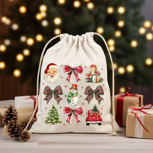 Christmas Coquette Santa Sack