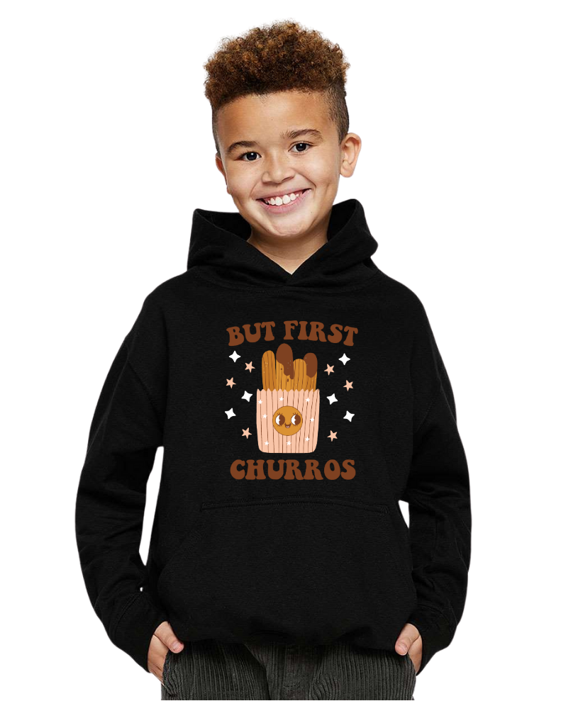 Youth But First Churros Hoodie