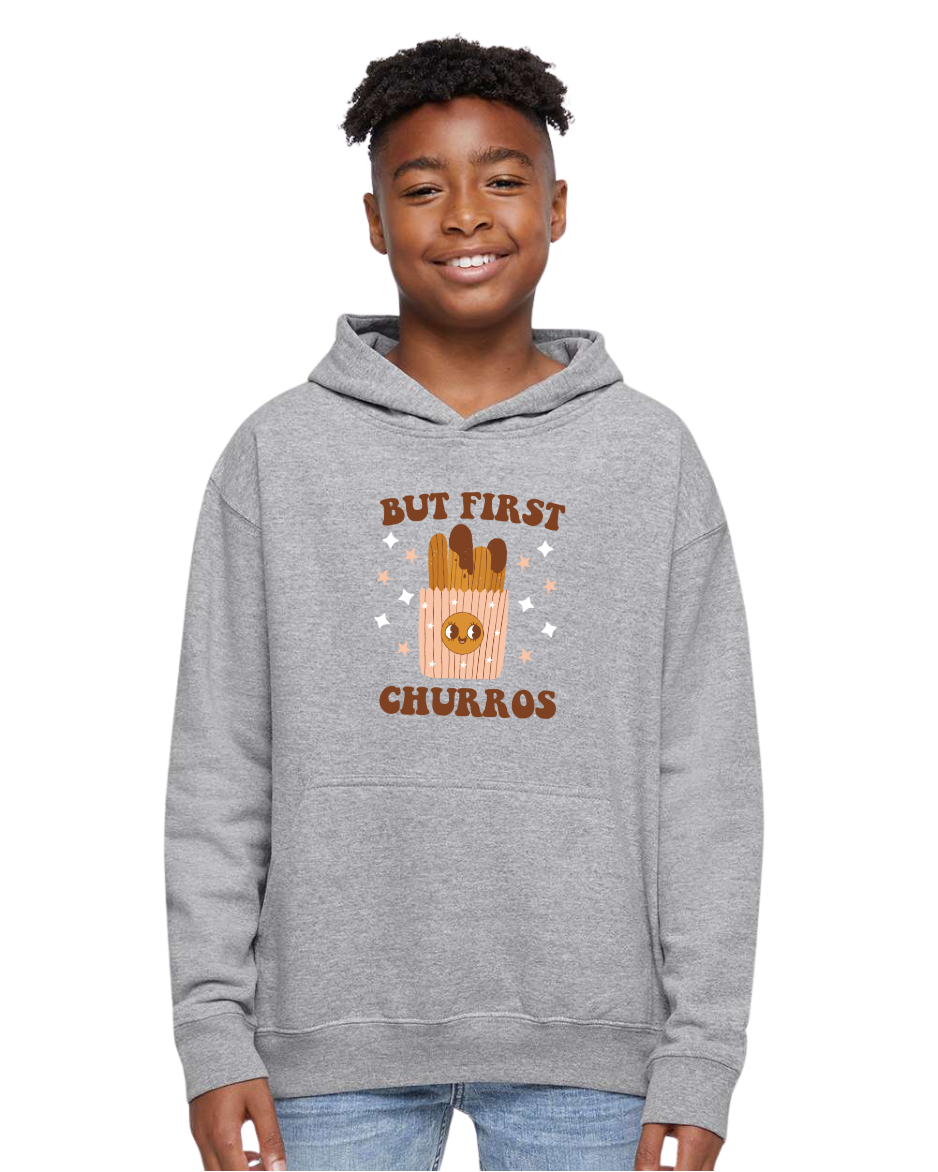 Youth But First Churros Hoodie