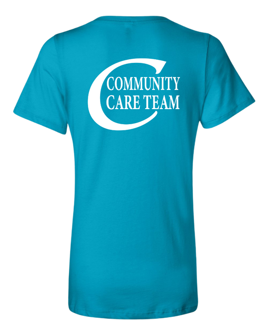 Community Care Team Volunteer Women's V-Neck T-Shirt