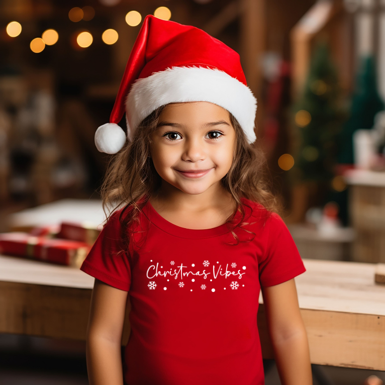 Youth Christmas Vibes T-Shirt