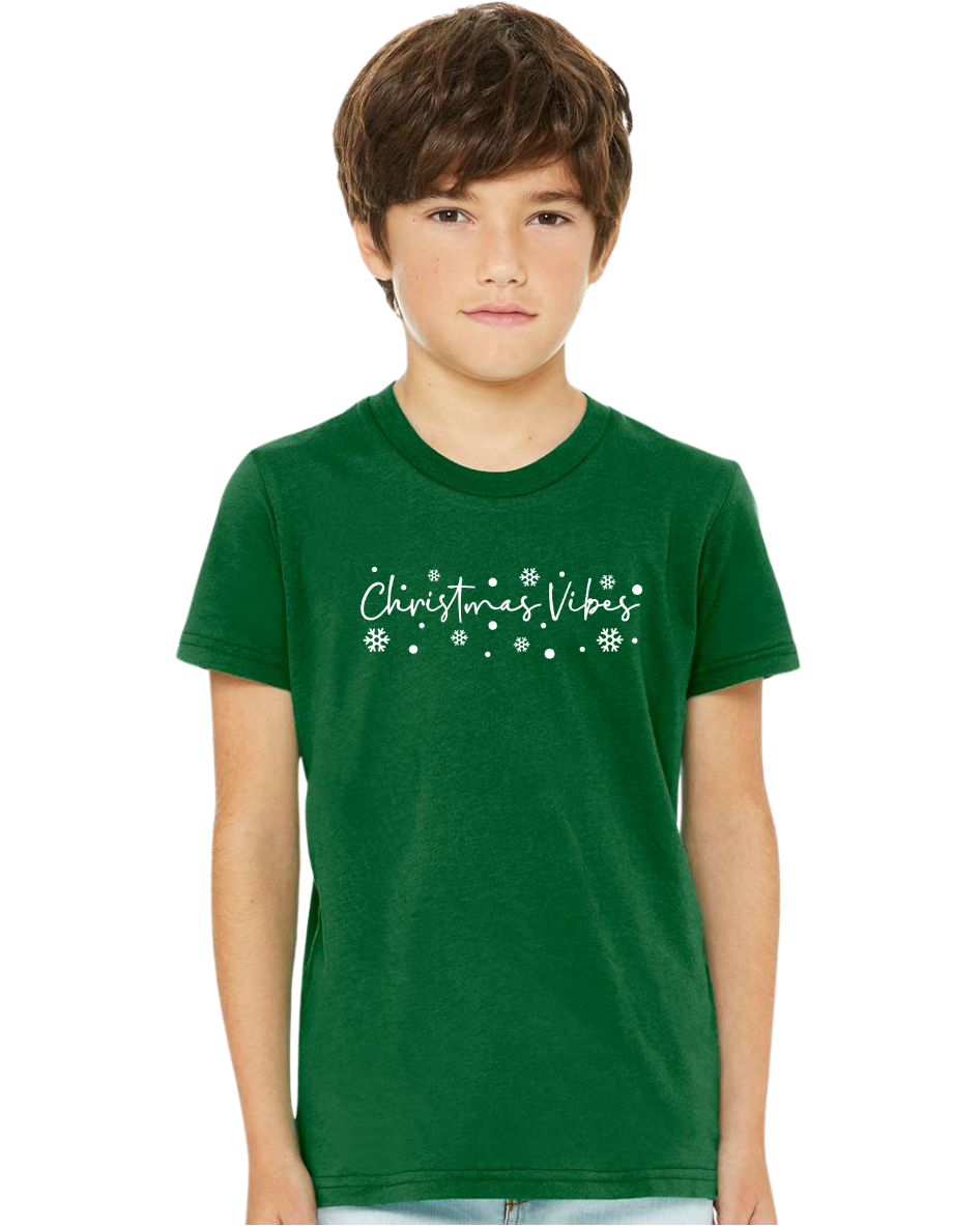 Youth Christmas Vibes T-Shirt