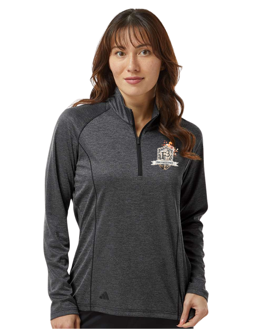 Adidas Women's Space Dyed Quarter-Zip Pullover