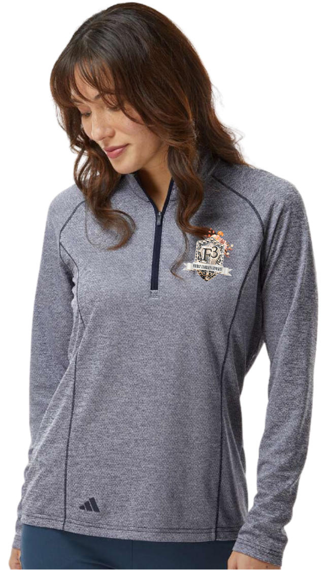 Adidas Women's Space Dyed Quarter-Zip Pullover