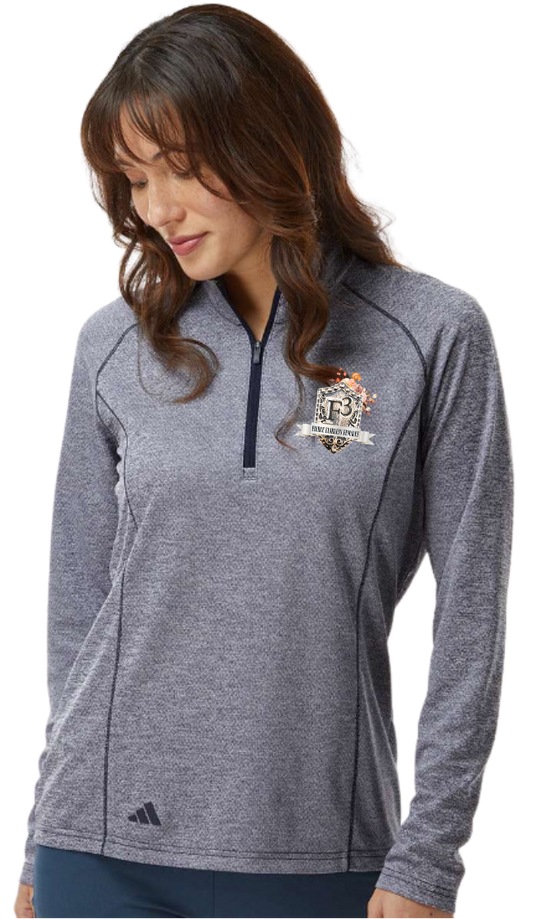 Adidas Women's Space Dyed Quarter-Zip Pullover