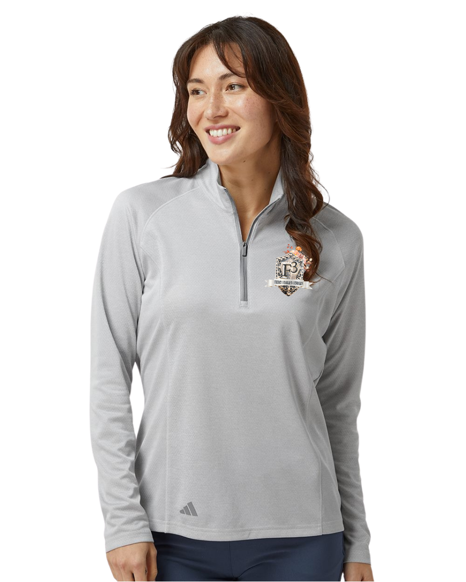 Adidas Women's Space Dyed Quarter-Zip Pullover