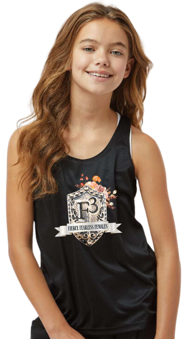 Badger Girl's B-Core Racerback Tank Top