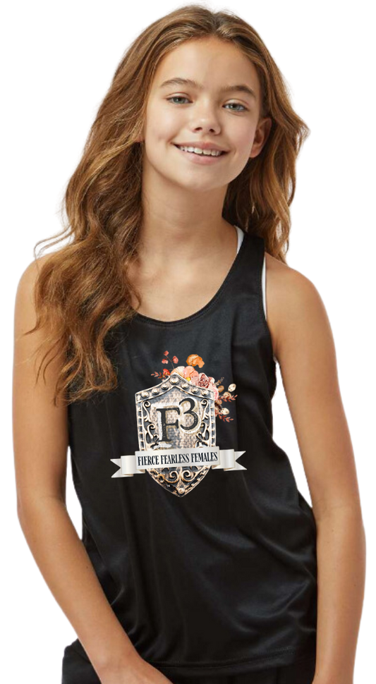 Badger Girl's B-Core Racerback Tank Top