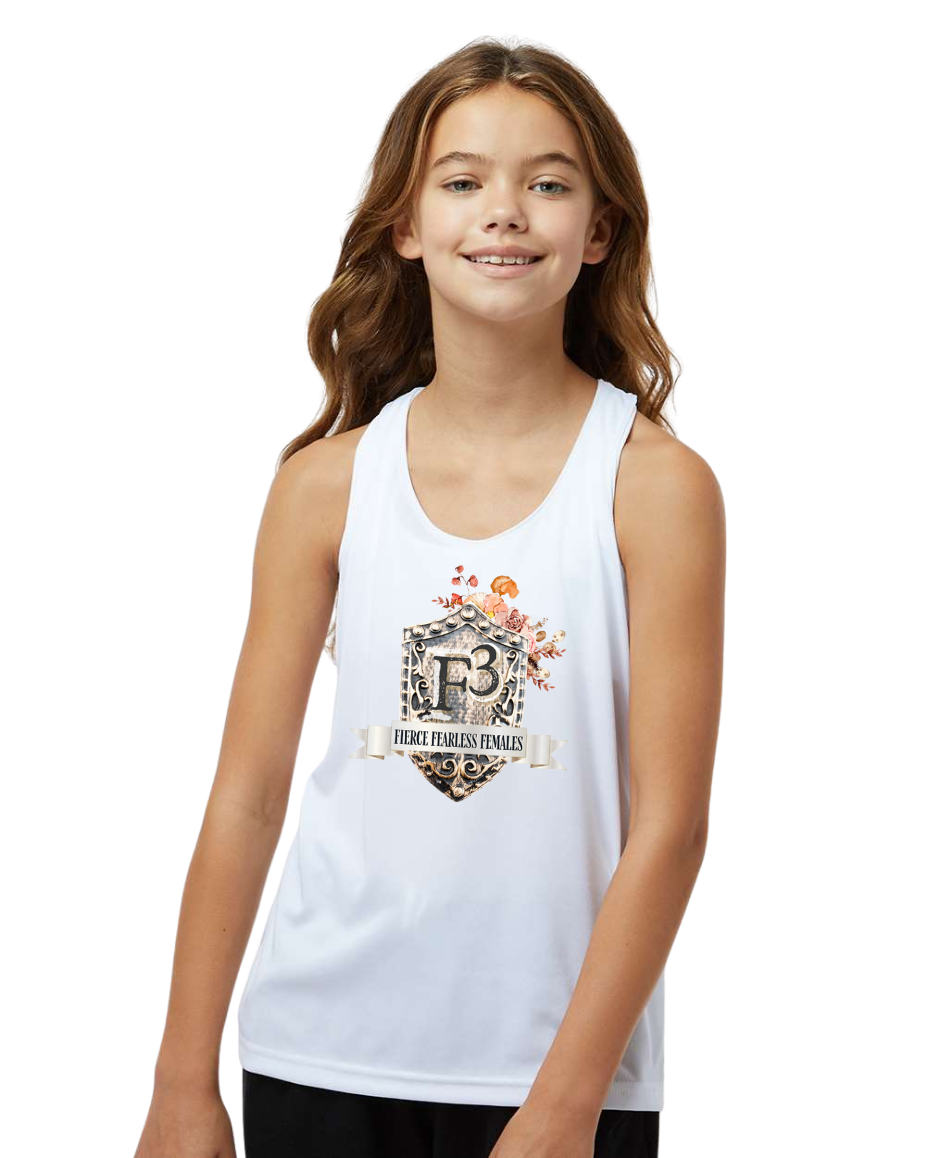 Badger Girl's B-Core Racerback Tank Top