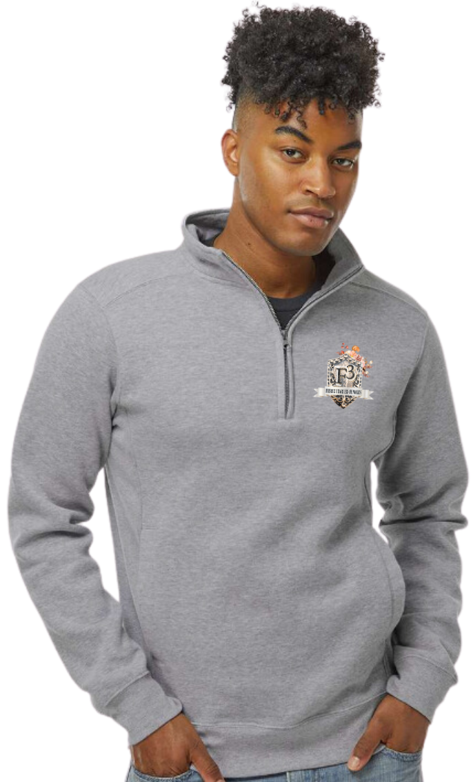 J. America Heavyweight Fleece Quarter-Zip Sweatshirt