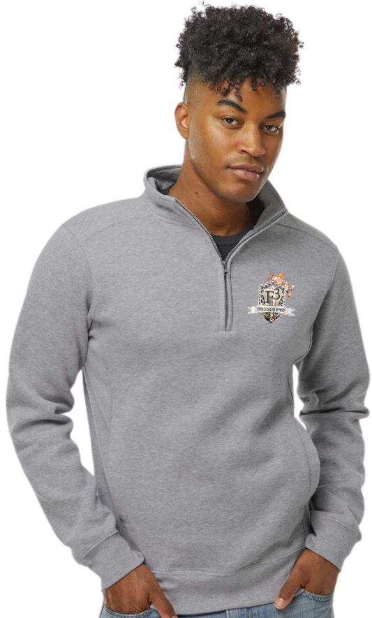 J. America Heavyweight Fleece Quarter-Zip Sweatshirt