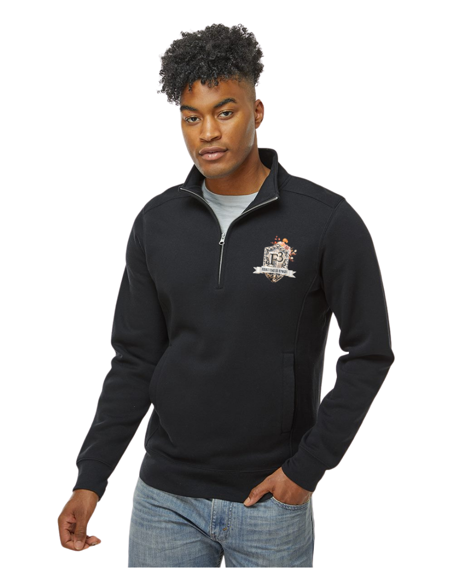 J. America Heavyweight Fleece Quarter-Zip Sweatshirt