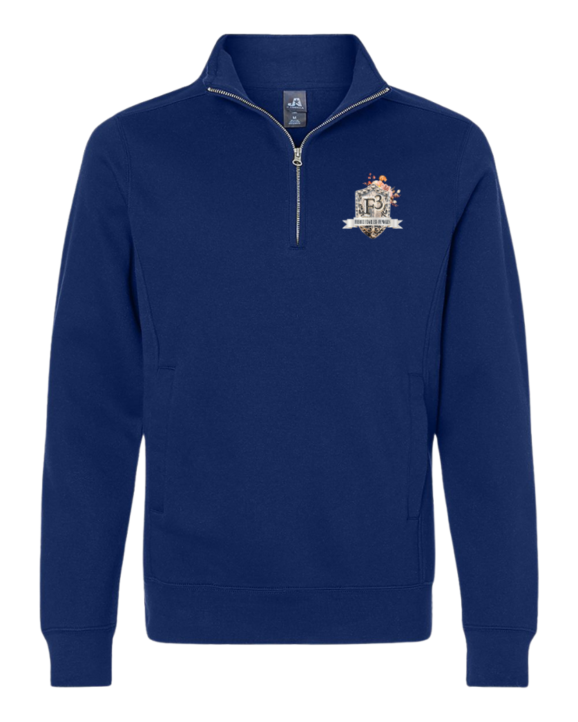 J. America Heavyweight Fleece Quarter-Zip Sweatshirt