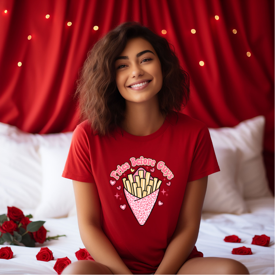 Adult Fries Before Guys T-Shirt