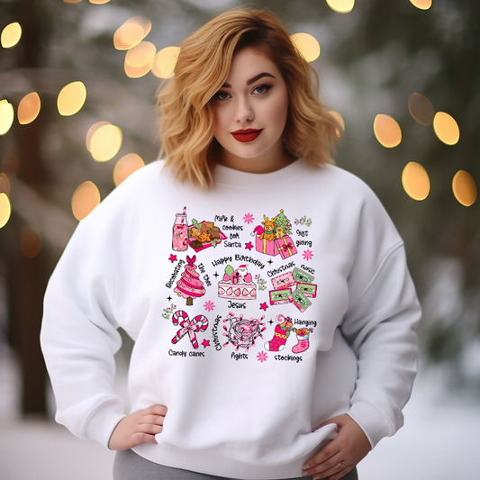 Adult Happy Birthday Jesus Sweatshirt