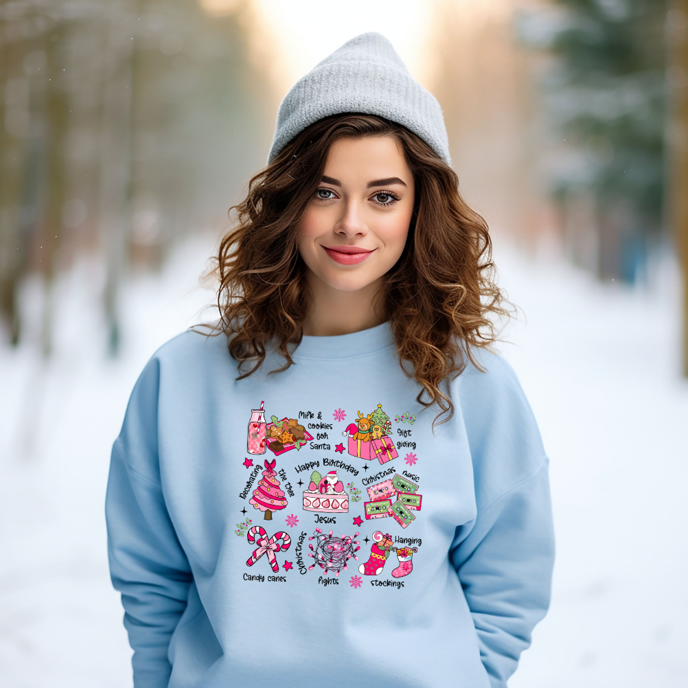 Adult Happy Birthday Jesus Sweatshirt