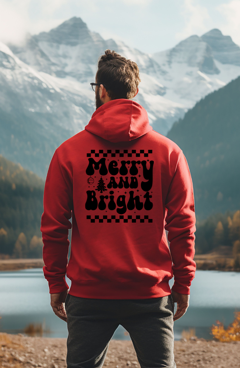 Adult Merry and Bright Hoodie