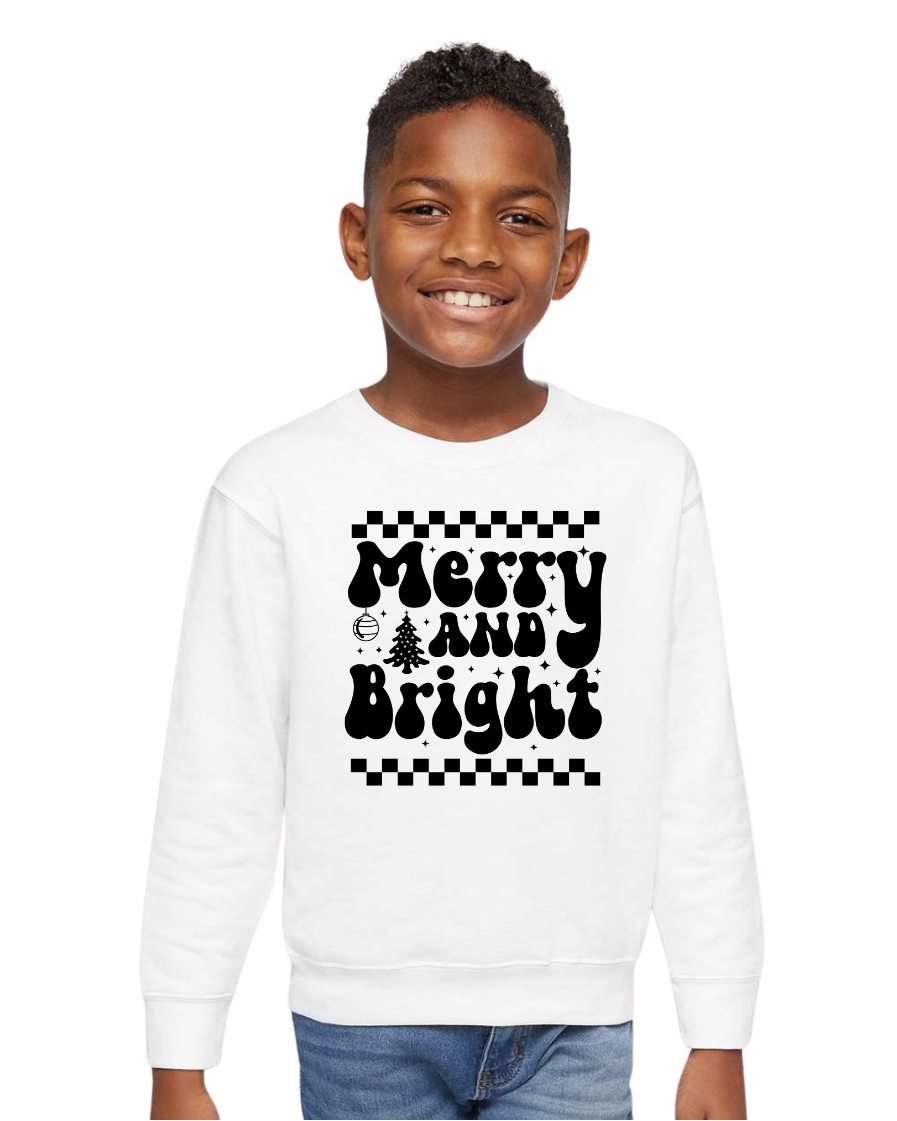 Youth Merry and Bright Sweatshirt