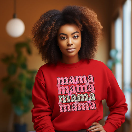 Adult Valentine's Day Mama Sweatshirt