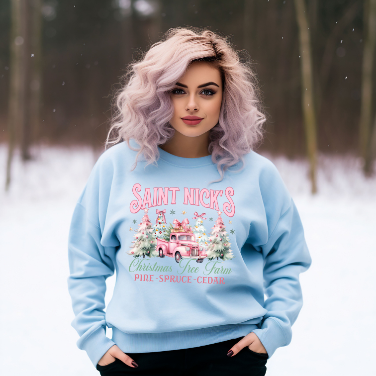 Adult Saint Nick's Christmas Tree Farm Sweatshirt