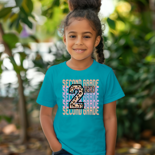 Youth 2nd Grade Cheetah T-Shirt